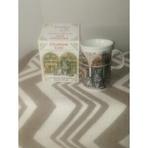 Christmas Cats Design‎ By Sue Scullard By Dunoon Fine Stoneware Mug England